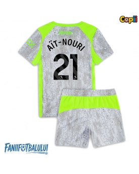 Manchester City Rayan Ait-Nouri #21 Echipament de Fotbal Replică 2025-26 Copii Treilea (+ Șorturi)